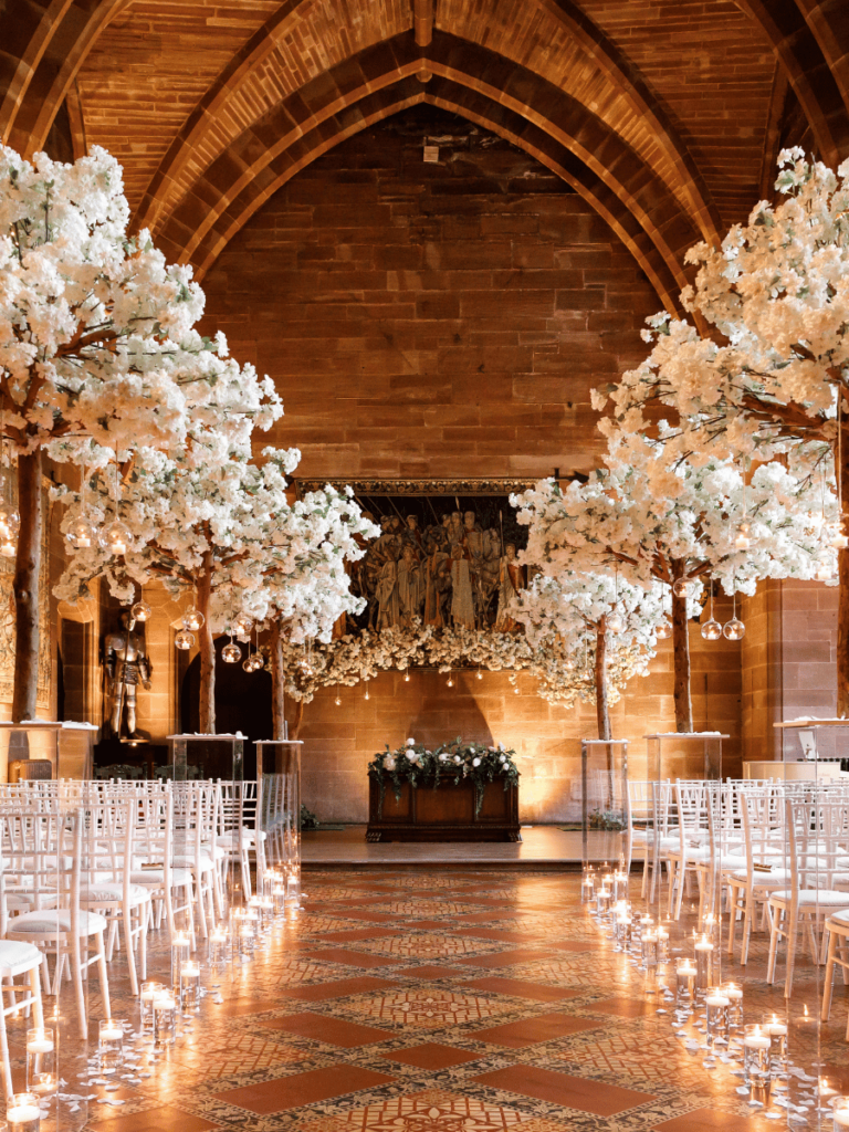 wedding ceremony in the great hall