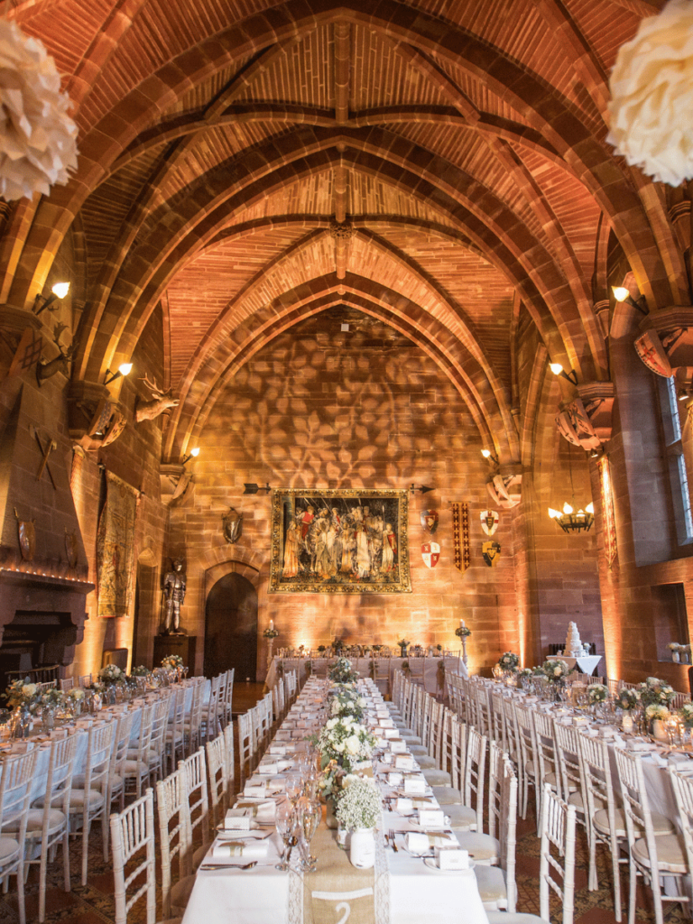 Wedding breakfast in the great hall