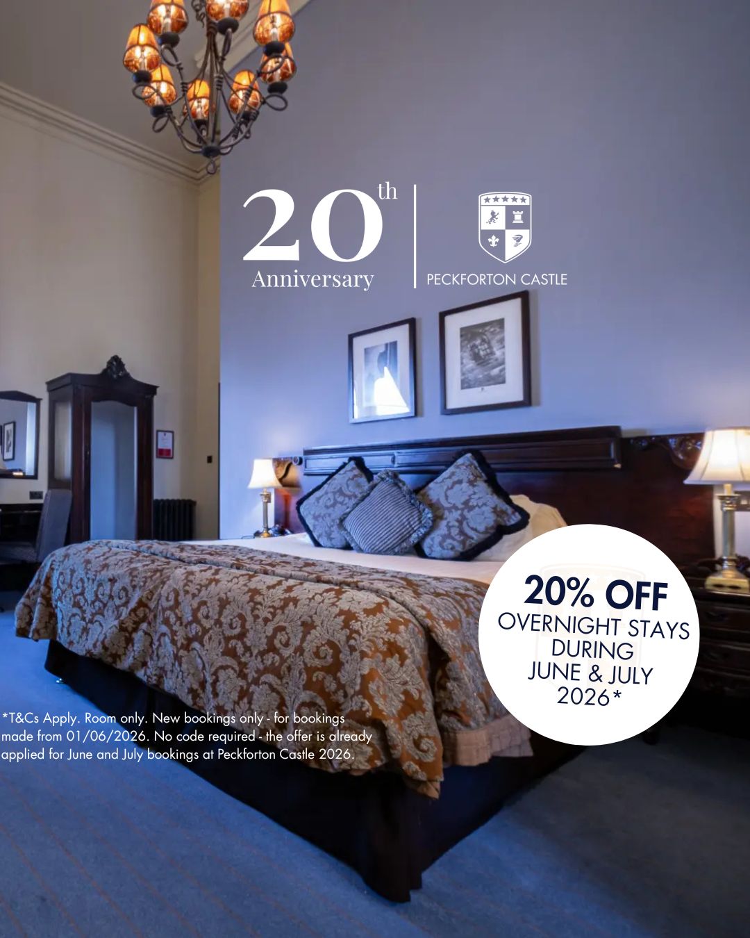 Overnight Stay Offer Peckforton Castle 20th Anniversary