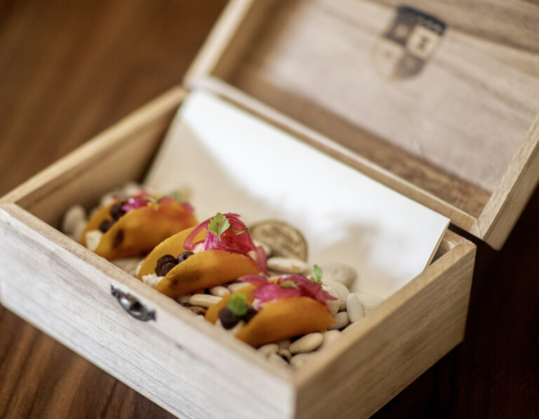 1851 restaurant - sweet potato taco - peckforton castle