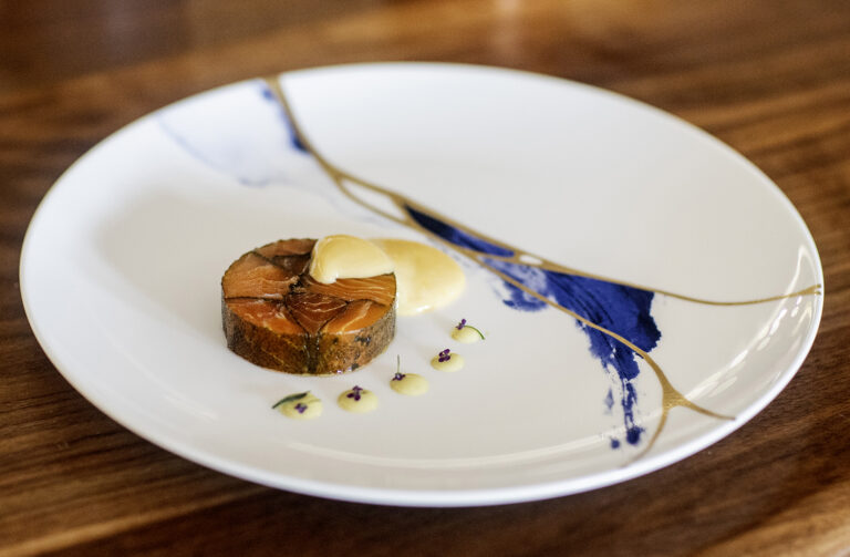 1851 restaurant - bay trout - peckforton castle